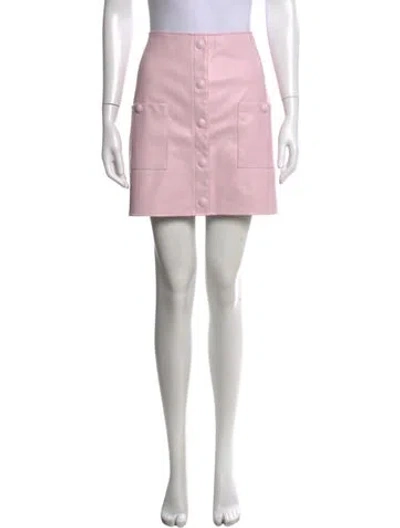 Pre-owned L'agence Mini Skirt In Pink