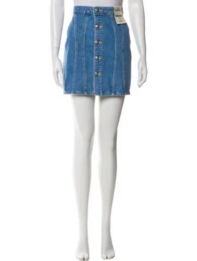 Pre-owned L'agence Mini Skirt W/ Tags In Blue