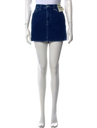 Pre-owned L'agence Mini Skirt W/ Tags In Blue