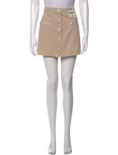 Pre-owned L'agence Mini Skirt W/ Tags In Neutral