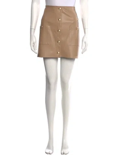 Pre-owned L'agence Mini Skirt W/ Tags In Neutral