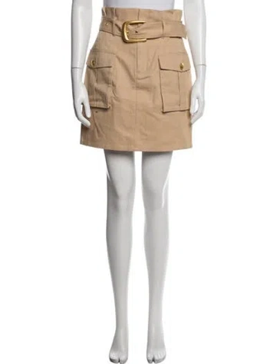 Pre-owned L'agence Mini Skirt W/ Tags In Neutrals