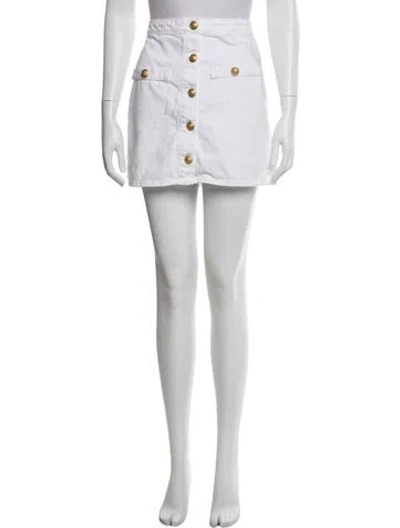 Pre-owned L'agence Mini Skirt In White