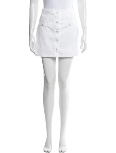 Pre-owned L'agence Mini Skirt In White
