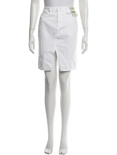 Pre-owned L'agence Mini Skirt In White