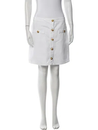 Pre-owned L'agence Mini Skirt In White