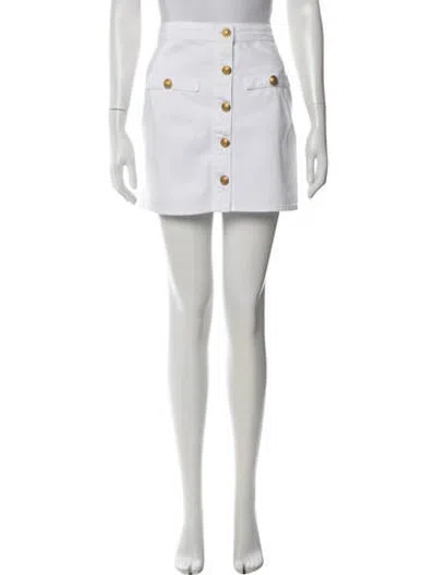 Pre-owned L'agence Mini Skirt In White