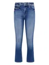 L'agence Tati High Waist Crop Micro Bootcut Jeans In Blue