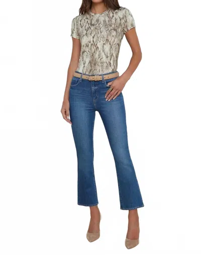 L'agence Mira Crop Mini Boot Jeans In Stockton In Multi