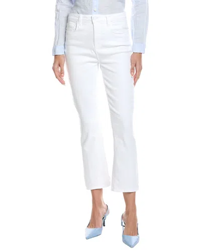 L'agence Mira Ultra High-rise Black Crop Micro Boot Jean In White