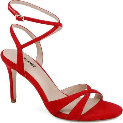 L'agence Miranda Ankle Strap Sandal In Red