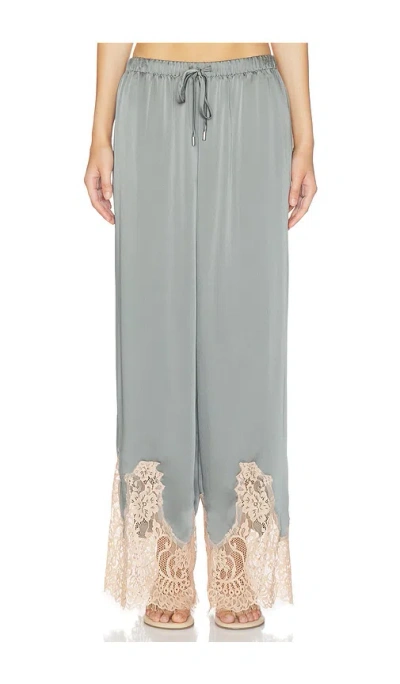 L'agence Mirel Lace Trim Drawstring Pant