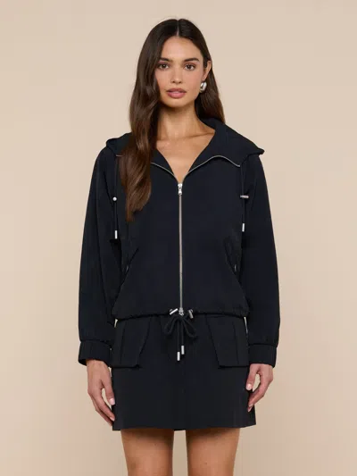 L'agence Miro Hooded Windbreaker In Blue