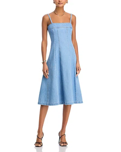 L'agence Mitzy Seam Midi Tank Dress In Blue