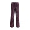L'agence Multicolor Cotton Flared Jeans In Purple