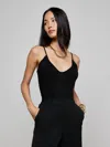 L'agence Naseem Ruched Bodysuit In Black