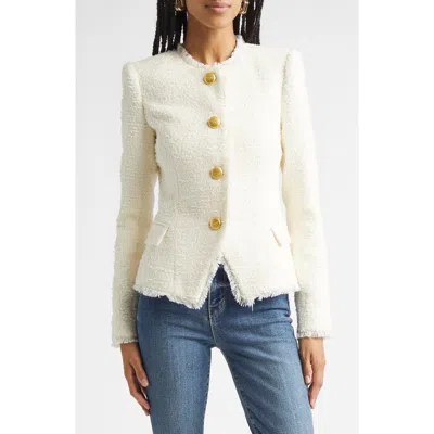 L'agence Nerina Tweed Jacket In Neutral