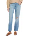L'agence Nevia Low Rise Slouch Straight Jean In Blue