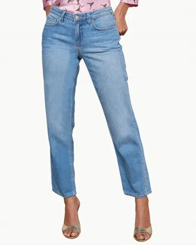 L'AGENCE NEVIA SLOUCHY STRAIGHT LEG JEANS IN CASTER