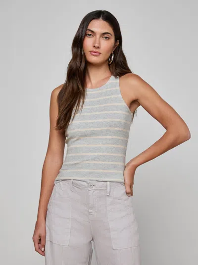 L'agence Nia Ribbed Tank In Gray