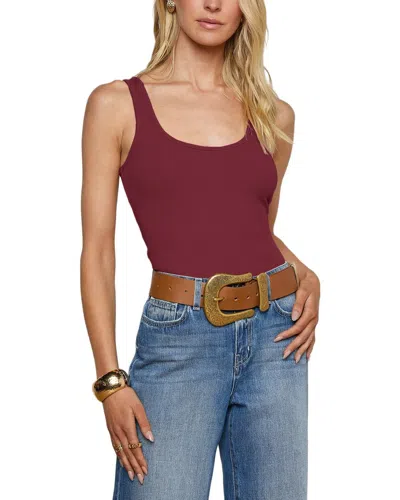 L'agence Nica Bodysuit In Burgundy