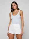 L'agence Nica Scoopneck Bodysuit In Blue