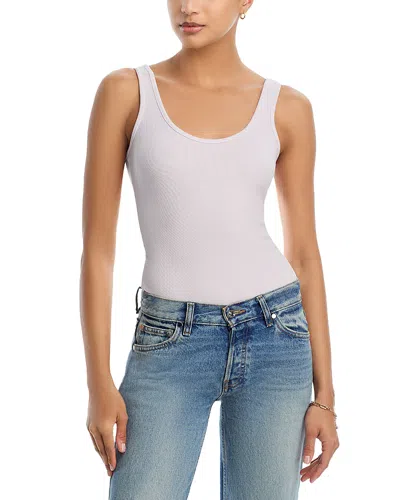 L'agence Nica Tank Top Bodysuit In White