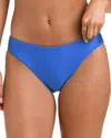 L'agence Nicole Shimmer Classic Bikini Bottom In Blue