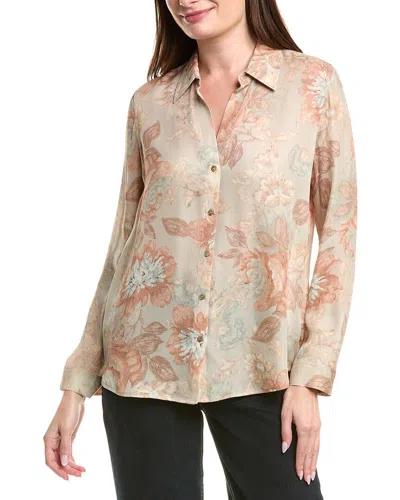 L'agence Nina Silk Blouse In Multi