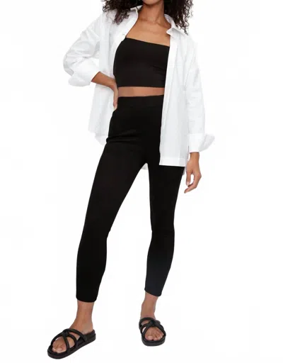 L'agence Nini High Rise Crop Pant In Black