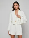 L'agence Nixie Cardigan Jacket In White