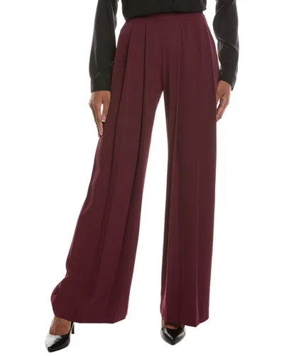 L'agence Nova Pleated Pant In Burgundy