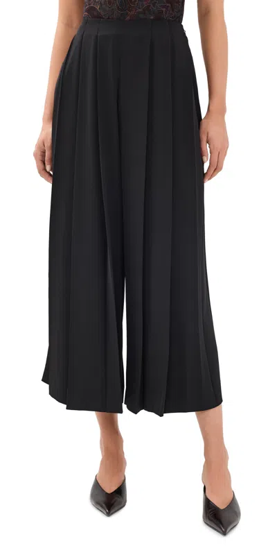 L'agence Novalynn Crop Pleated Pants Black