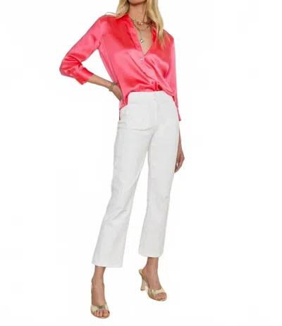 L'AGENCE NOYA HIGH RISE PATCH POCKET SLIM FLARE JEANS IN CAMPOS
