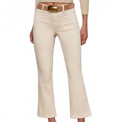 L'agence Noya Patch Pocket Slim Jeans In French Vanilla In Neutral
