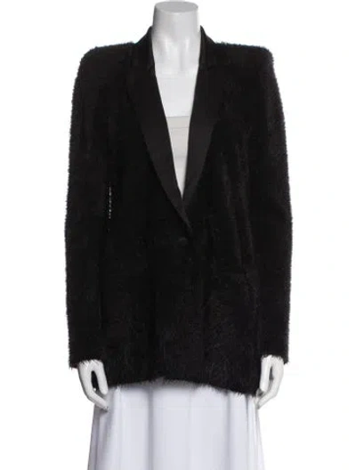 Pre-owned L'agence Nylon Blazer In Black