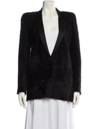 Pre-owned L'agence Nylon Blazer In Black