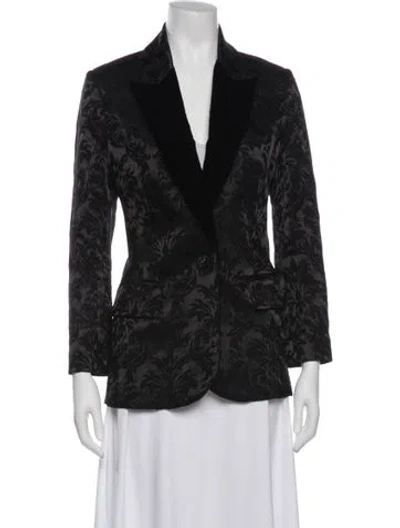 Pre-owned L'agence Nylon Blazer In Black