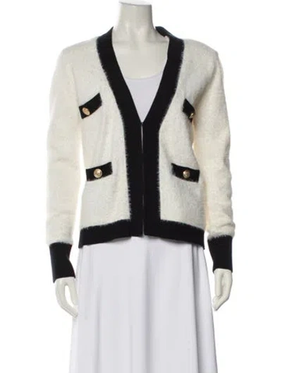 Pre-owned L'agence Nylon Blazer In White
