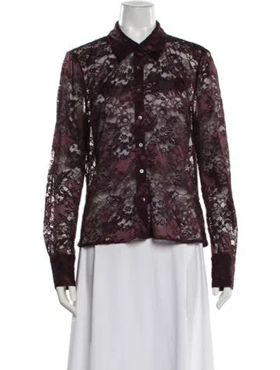 Pre-owned L'agence Nylon Blouse In Multi