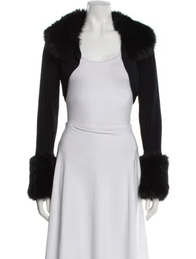 Pre-owned L'agence Nylon Bolero W/ Tags In Black