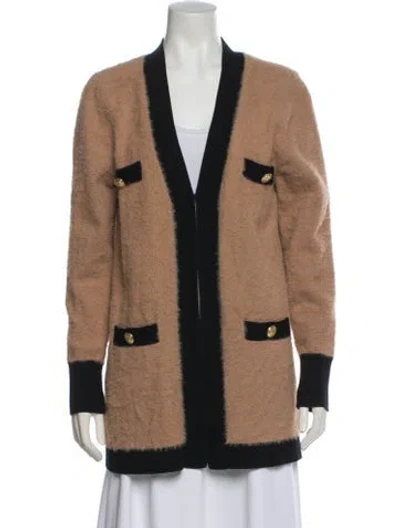 Pre-owned L'agence Nylon Colorblock Pattern Sweater In Multi