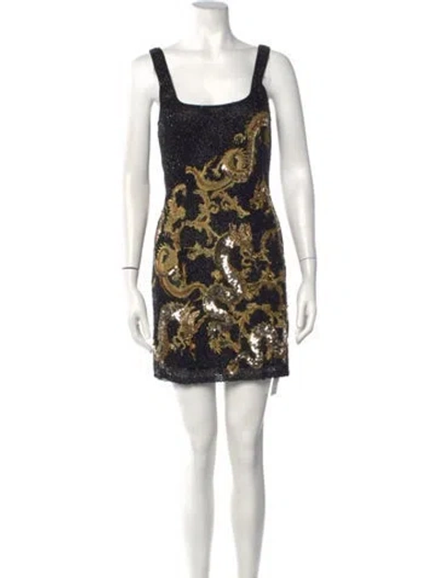 Pre-owned L'agence Nylon Mini Dress In Black