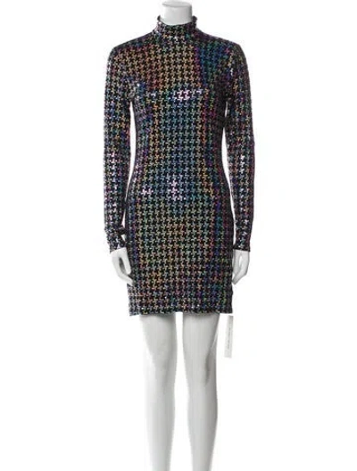 Pre-owned L'agence Nylon Mini Dress In Multi