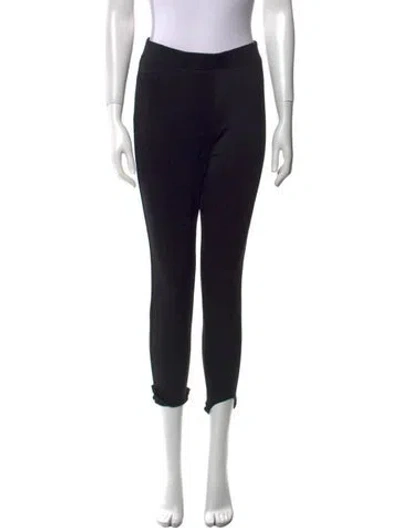 Pre-owned L'agence Nylon Skinny Leg Pants In Black