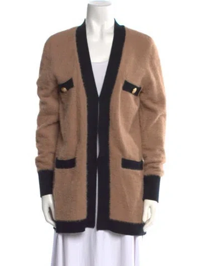 Pre-owned L'agence Nylon Striped Sweater In Neutral