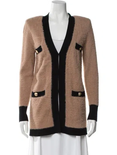 Pre-owned L'agence Nylon Striped Sweater In Neutral
