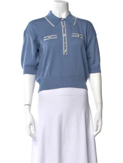Pre-owned L'agence Nylon Sweater In Blue
