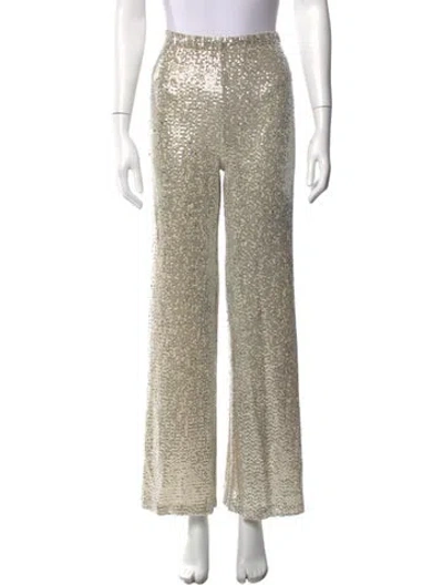 Pre-owned L'agence Nylon Wide Leg Pants In Gray