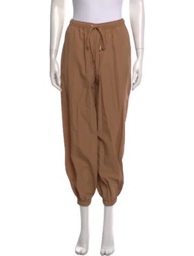 Pre-owned L'agence Nylon Wide Leg Pants W/ Tags In Brown